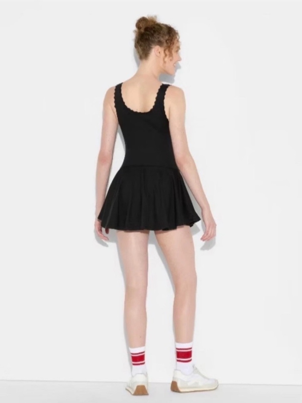 Wild Fable Black Drop Waist Mini Skater Dress Lined XXS NWT - Picture 2 of 6